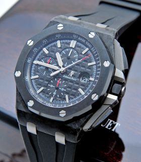 Audemars Piguet, 44mm "Royal Oak, Offshore Chronograph Novelty" auto/date Ref.26400AU.OO.A002CA.01 in Ceramic & Forged Carbon