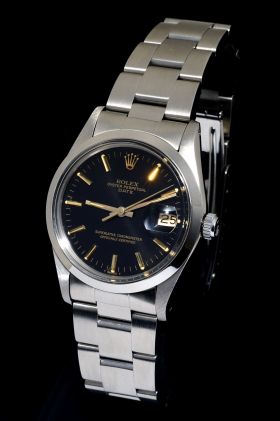 Rolex, C.1984 34mm Oyster Perpetual "Date" Chronometer Ref.15000 in Steel with orig. certificate