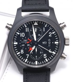 IWC "Top-Gun Doppel Chronograph" in Ceramic & titanium