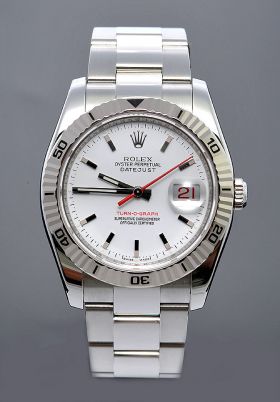 Rolex Oyster Perpetual "Datejust" Turn-O-Graph in 18KWG & Steel