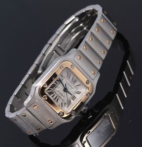 Cartier women's santos deals galbee watch