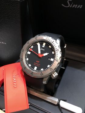 Sinn 44mm "U1" 1000m Diver's Ref.1010.040.U1 automatic date in Tegimented Submarine Steel