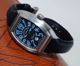 Franck Muller, "Conquistador King Electra" auto/date Ref.8005SC Limited Edition of 200pcs in brushed steel