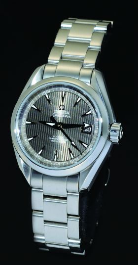 Omega 30mm Lady Seamaster Aqua Terra Co-Axial Ref.23110302006001 auto date Chronometer grey dial in Steel