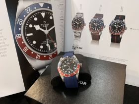 Tudor 41mm "Black Bay GMT" 200m automatic Ref.M79830RB Chronometer Pepsi bezel in Steel