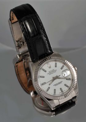 Rolex 36mm Oyster Perpetual "Datejust" Chronometer Ref.116139 in 18KWG