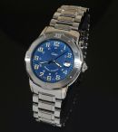 NOS Tabbah 39mm "Personal" collection automatic Blue dial & date in Steel with bracelet