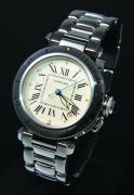 Cartier 36mm "Pasha de Cartier" diver's 100m automatic date in Steel