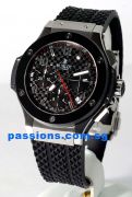 Hublot "Big-Bang" Chronograph in Black ceramic & steel 