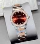 *NEW* Bvlgari Bvlgari 33mm Medium model automatic BBLP33SG in 18KPG with Steel & diamonds