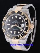 Rolex 40mm Oyster Perpetual Date Chronometer "GMT Master 2" Ref.116713LN in 18KYG & Steel