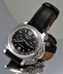 Panerai 44mm Pam212 "1950 Luminor Flyback Chronograph" Chronometer automatic watch no 001 of 800 in Steel