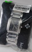 Patek Philippe, 25mm lady's "Twenty 4" Ref.4910/10A-010 in Steel with diamonds