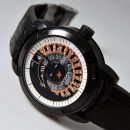 Hysek 47mm "IO" Jumping hours automatic Limited Edition in Black PVD steel