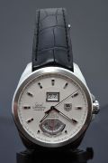 Tag Heuer, 43mm "Grand Carrera GMT Calibe 8" Ref.WAV510.PC6225 auto Big-date Chronometer in Steel
