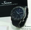 Sinn "U Black, Limited Edition 399pcs" 1000m Diver's Ref.1010 in black tegimented submarine steel