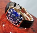 Franck Muller Ref.5850MC L Master Calendar Lunar Moonphase complete calendar automatic blue lacquer dial in 18KYG