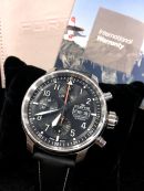Fortis 43mm "Pilot Professional Chronograph day-date" automatic 705.21.141 in Steel