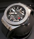 *NEW* Hublot 45mm Big Bang Meca-10 414.NI.1123.RX manufacture movement 10 Days Skeleton in Titanium