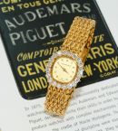 Audemars Piguet Circa 1980s Lady's 21.5mm Ref.4233BA manual winding Backwinder in 18KYG & factory Diamonds