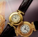 Cartier 24mm Lady's "Colisee Vermeil" in yellow gold plated over 925 Silver case