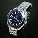 Omega, 44mm "Seamaster Planet Ocean 600m Goodplanet Co-Axial GMT" Ref.23230442203001 auto/date chronometer in Steel