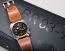 Bell & Ross, 42mm Aviation BR03-92-ST-G-HE/SCA Golden Heritage auto/date in Steel