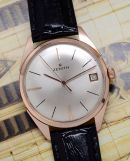 Zenith, circa 1960s 35mm ultra-slim 2522C manual winding date with sweep center seconds in 18KPG