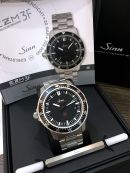 Sinn, 41mm 200m Left Hander Diving Watch EZM3F Ref.703.010 EZM-3F-B Anti-magnetic 80000A/m in tegimented Steel