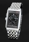 2012 Jaeger LeCoultre, Reverso Duoface Mark 2 Q2718110 1000hrs tested manual winding in Steel with bracelet