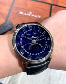 Blancpain, 40mm "Villeret Quantieme Complet" Moonphase complete calendar Ref.6654.1529.55B automatic Flinqué dial in 18KWG