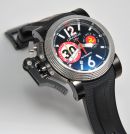 Graham, 47mm "Chronofighter Oversize Date" Chronograph auto Ref.20VUV Limited Edition 211pcs Isle of Man TT in Black PVD Steel