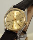 Rolex, 35mm Circa 1981 Oyster Perpetual "Date" Chronometer Ref.1505 in 14KYG & Steel