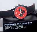 2010 Porsche Design 42mm P6612 Chronograph automatic date Red dial in Black PVD Aluminium Titanium. B&P