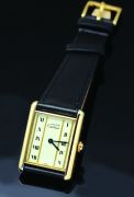 Cartier "Tank Louis Cartier" watch in 925 Silver case & Yellow Gold plated