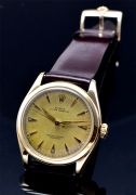 Rolex Circa 1953 Oyster Perpetual Chronometer 34mm "Semi-Bubbleback" Ref.6084 automatic in 14KYG