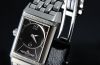Jaeger LeCoultre, lady's "Reverso Duetto Classique" Ref.Q2568102 in Steel with diamonds