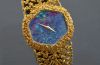 C.1972 Montre Royale de Geneve manual winding with fire Opal dial in 18KYG granular finished case with integrated bracelet