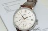 IWC, 45mm "Portofino Handwound 8 Days" manual winding power reserve indicator date Ref.5101-03 in Steel
