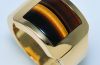 Cartier 18CT 750 heavy Yellow Gold ring with Tiger's eye semi precious stone
