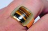 Cartier 18CT 750 heavy Yellow Gold ring with Tiger's eye semi precious stone