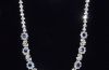 A magnificent vintage Mappin & Webb necklace with 20cts of Diamonds and 11cts of Blue sapphires set in Platinum