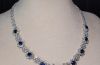 A magnificent vintage Mappin & Webb necklace with 20cts of Diamonds and 11cts of Blue sapphires set in Platinum