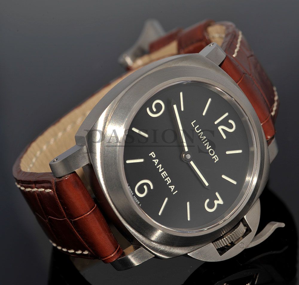 Panerai 44mm Luminor Base Pam 176 Historic in Titanium Passions Watch Exchange Singapore s Premier Pre owned Watch Dealer