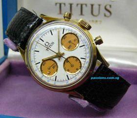 Titus Chronograph in gold filled case  