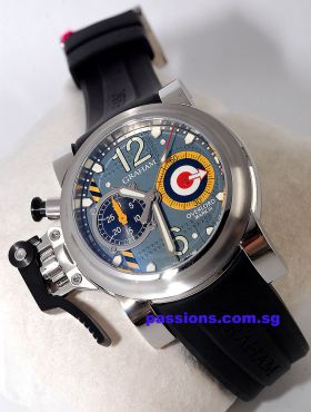 Graham "Chrono Fighter, Oversize Overlord Mark III" Left hander Chronograph in Steel 