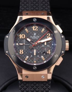 Hublot, 44mm "Big Bang" Chronograph in 18KPG & Ceramic