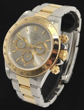 Rolex Oyster Perpetual "Cosmograph Daytona" in 18KYG & Steel 