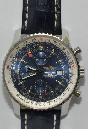 Breitling 46mm "Navitimer World" Chronograph in Steel