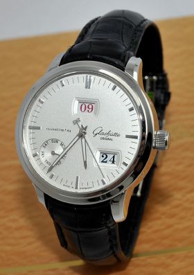 Gashutte Original "Senator Calendar Week" in Steel